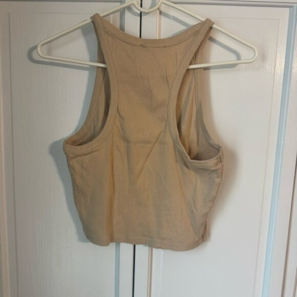 Forever 21 Beige Ribbed Crop Top - Picture 3 of 3